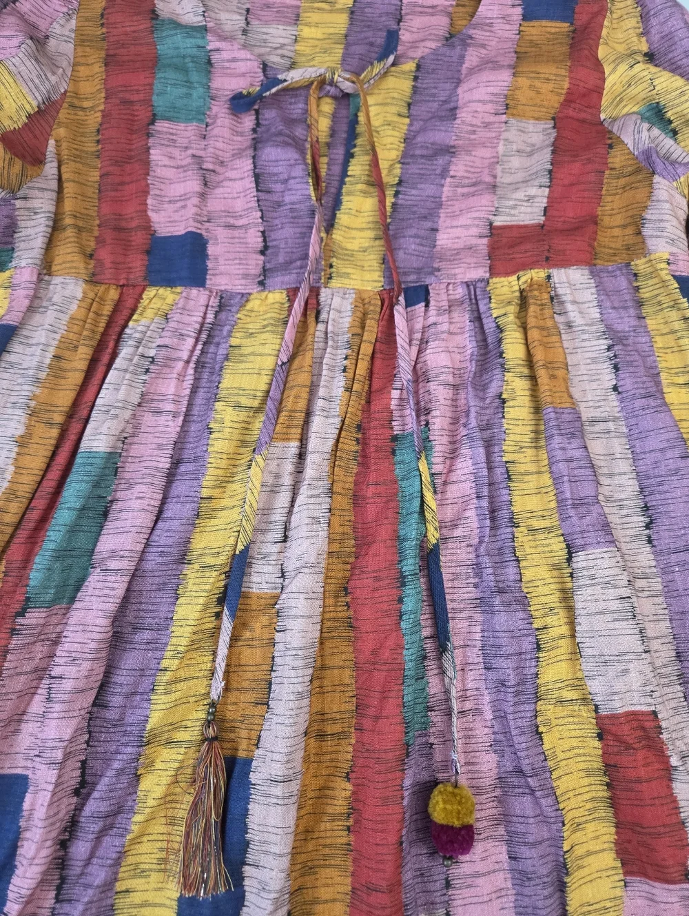 FARM Rio Multicolored Block Stripe Maxi Dress - Picture 4 of 13